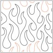 Kristin's Blaze quilting pantograph sewing pattern from Kristin Hoftyzer