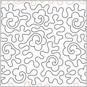 INVENTORY REDUCTION...Rose Stipple quilting pantograph pattern by Laura Estes