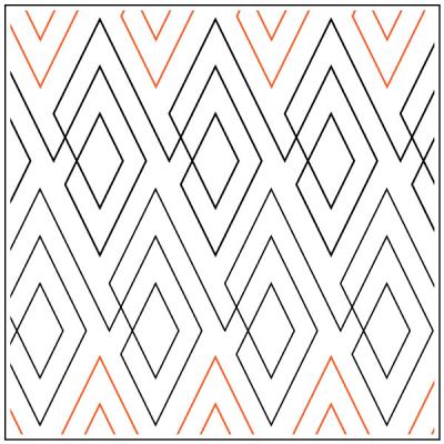 Diamond Squared pantograph pattern by Leisha Farnsworth
