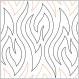 Kindling PAPER longarm quilting pantograph design by Patricia Ritter & Leisha Farnsworth