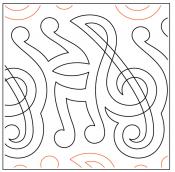 INVENTORY REDUCTION - Amadeus PAPER longarm quilting pantograph design by Lorien Quilting