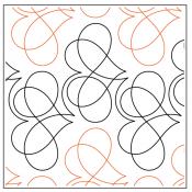 Appellation PAPER longarm quilting pantograph design by Lorien Quilting
