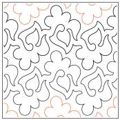 Icon PAPER longarm quilting pantograph design by Lorien Quilting
