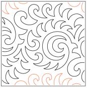 INVENTORY REDUCTION - Lorien's Claw PAPER longarm quilting pantograph design by Lorien Quilting