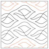 INVENTORY REDUCTION - Smoke on the Water PAPER longarm quilting pantograph design by Lorien Quilting