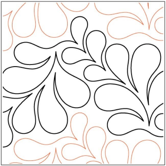 Feather-Puff-quilting-pantograph-pattern-Lorien-Quilting
