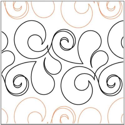 Exquisite quilting pantograph pattern by Lorien Quilting