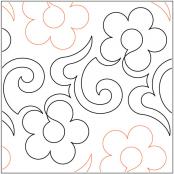 Pretty Penny PAPER longarm quilting pantograph design by Lorien Quilting