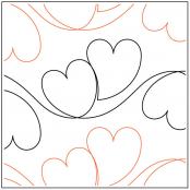 Adorable PAPER longarm quilting pantograph design by Lorien Quilting