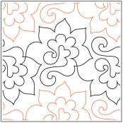 Amino PAPER longarm quilting pantograph design by Lorien Quilting
