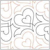 Beloved PAPER longarm quilting pantograph design by Lorien Quilting