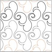 Bluster PAPER longarm quilting pantograph design by Lorien Quilting
