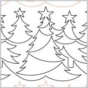 INVENTORY REDUCTION - Christmas Forest PAPER longarm quilting pantograph design by Lorien Quilting