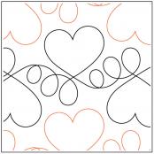 INVENTORY REDUCTION - Heartbeat PAPER longarm quilting pantograph design by Lorien Quilting