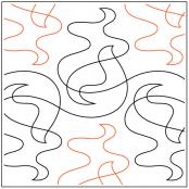 Lorien's Drift PAPER longarm quilting pantograph design by Lorien Quilting