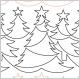 Christmas Forest quilting pantograph pattern by Lorien Quilting