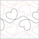 YEAR END INVENTORY REDUCTION - Dear Heart PAPER longarm quilting pantograph design by Lorien Quilting