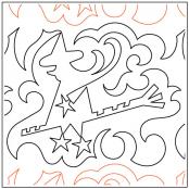 American Witch PAPER longarm quilting pantograph design by Mary Eddy-Jelly Bean Quilter