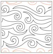 INVENTORY REDUCTION - Maureen's Windswept PAPER longarm quilting pantograph design by Maureen Foster