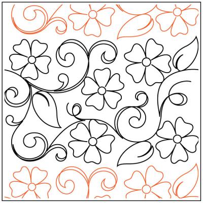 Maureens-Blossoms-quilting-pantograph-sewing-pattern-Mauren-Foster-2