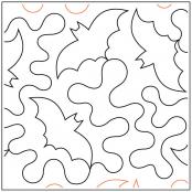 INVENTORY REDUCTION - Batty Meander PAPER longarm quilting pantograph design by Maureen Foster