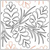 INVENTORY REDUCTION - Maureen's Pine Boughs PAPER longarm quilting pantograph design by Maureen Foster