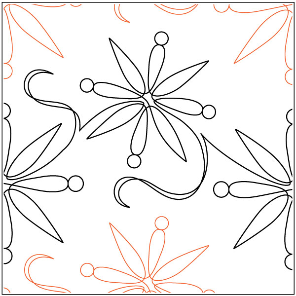 Snowfall-quilting-pantograph-sewing-pattern-Melonie-J-Caldwell-1