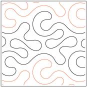 INVENTORY REDUCTION - Oil and Water PAPER longarm quilting pantograph design by Melonie J. Caldwell