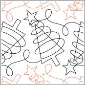 INVENTORY REDUCTION - Merry and Bright PAPER longarm quilting pantograph design by Melonie J. Caldwell