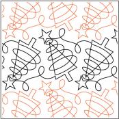 INVENTORY REDUCTION - Merry and Bright PAPER longarm quilting pantograph design by Melonie J. Caldwell 2