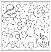 Be Hoppy quilting pantograph sewing pattern by Melonie J. Caldwell