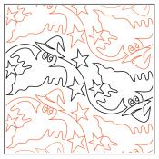 INVENTORY REDUCTION - Boo PAPER longarm quilting pantograph design by Melonie J. Caldwell 1