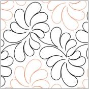 INVENTORY REDUCTION - Dandelion PAPER longarm quilting pantograph design by Patricia Ritter and Melonie J. Caldwell