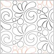 Swanky PAPER longarm quilting pantograph design by Patricia Ritter Sarah  Ann Myers