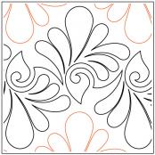 INVENTORY REDUCTION - Naomi's Fanfare PAPER longarm quilting pantograph design Naomi Hynes