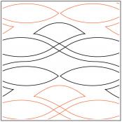 INVENTORY REDUCTION - Celtic Sea PAPER longarm quilting pantograph design by Naomi Hynes