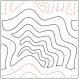 INVENTORY REDUCTION - Baptist Waves PAPER longarm quilting pantograph design by Naomi Hynes