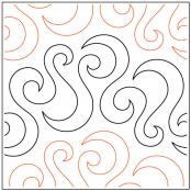 INVENTORY REDUCTION...London Fog quilting pantograph pattern by Natalie Gorman