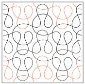 INVENTORY REDUCTION - Dilly Dally PAPER longarm quilting pantograph design by Natalie Gorman
