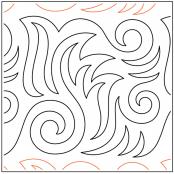 INVENTORY REDUCTION - Hot Flash PAPER longarm quilting pantograph design by Natalie Gorman