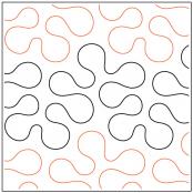 Bubble Gum quilting pantograph pattern by Natalie Gorman