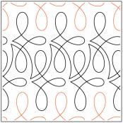 Ivory quilting pantograph pattern by Natalie Gorman