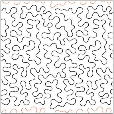 INVENTORY REDUCTION - Basic Stipple PAPER longarm quilting pantograph design by Quilting Creations