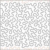 INVENTORY REDUCTION - Basic Stipple PAPER longarm quilting pantograph design by Quilting Creations