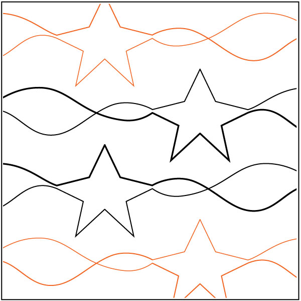 Stars-and-Stripes-quilting-pantograph-pattern-R-and-S-Designs