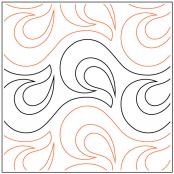 Fluidity PAPER longarm quilting pantograph design by Sarah Ann Myers 1