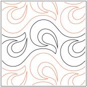 Fluidity PAPER longarm quilting pantograph design by Sarah Ann Myers