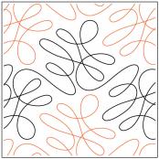 Loophole quilting pantograph pattern by Sarah Ann Myers