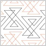 INVENTORY REDUCTION - Zing PAPER longarm quilting pantograph design by Sarah Ann Myers