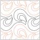 Fluidity quilting pantograph pattern by Sarah Ann Myers